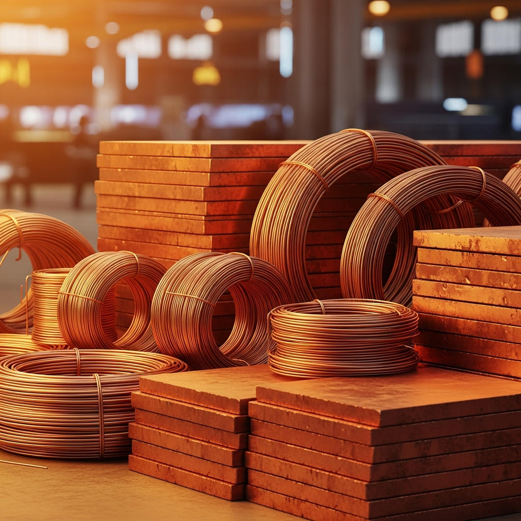 创纪录高价下的铜线线圈和阴极铜板